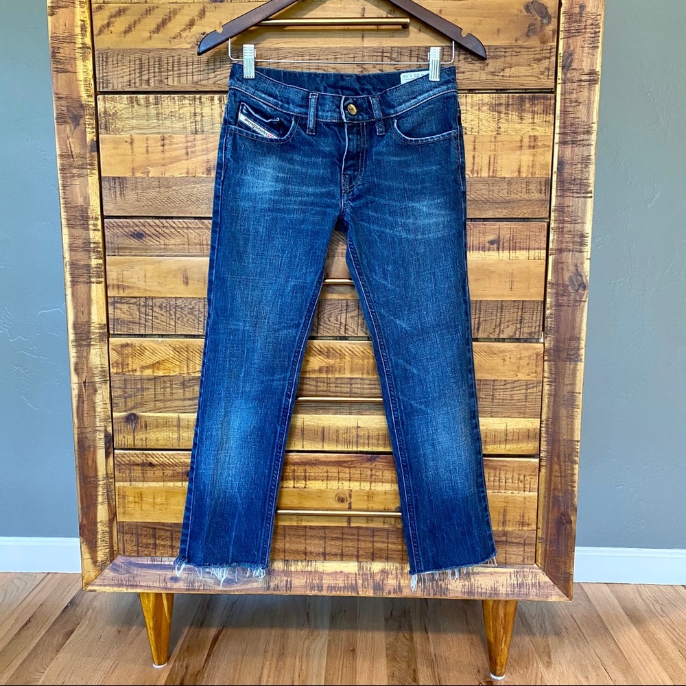 Diesel Women's Skinny Cropped Jeans - Dark Blue